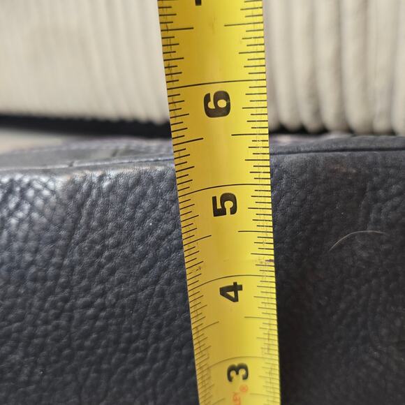 Coach Vtg Y2K Denim Patchwork Whiskey Leather Trim Shoulder Tote Bag 10003 - Picture 7 of 10